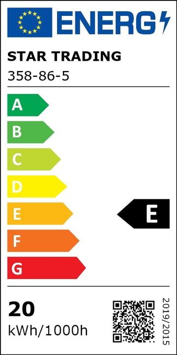 Label énergétique Star Trading Ampoule LED E27 A80 High Lumen (E27, 20 W, 2452 lm, 1 x, E)