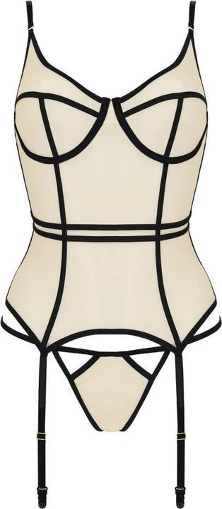 Produktbild Passion PE Serara corset & thong beige S/M (S, M, S/M)