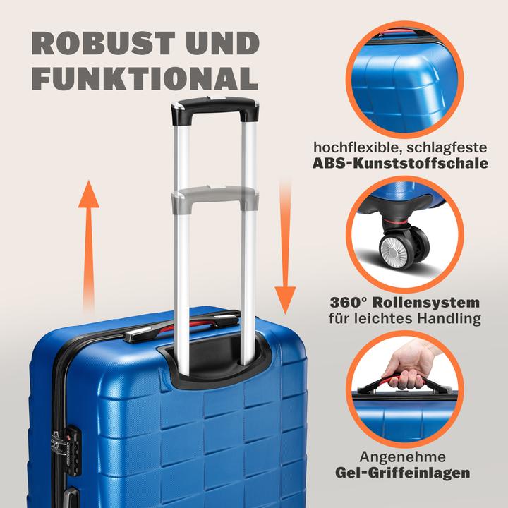 Produktbild Monzana Kofferset (105 l, Handgepäck (bis 50l), M (50 - 90l), L (90 - 115l))
