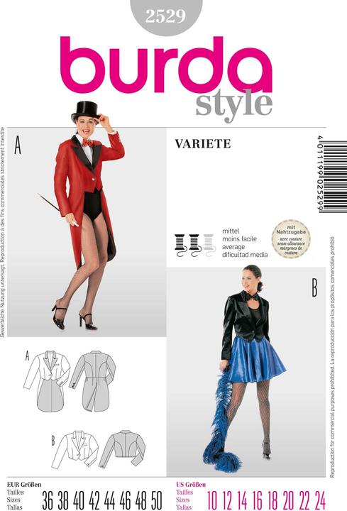 Actual product image Pattern Jacket Variety Tailcoat