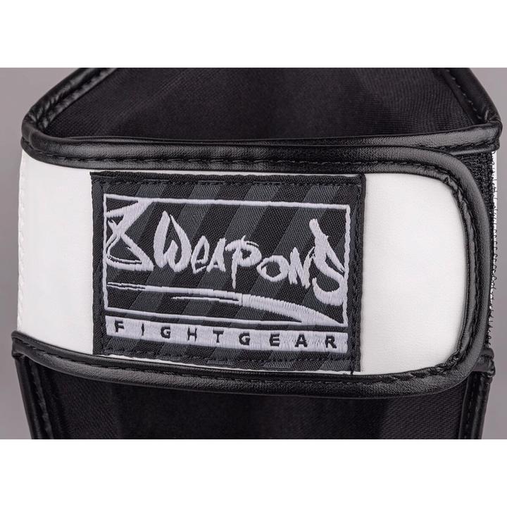 Actual product image 8Weapons Shin Guards, Kids, Unlimited 2.0, white-black, L/XL (XL)