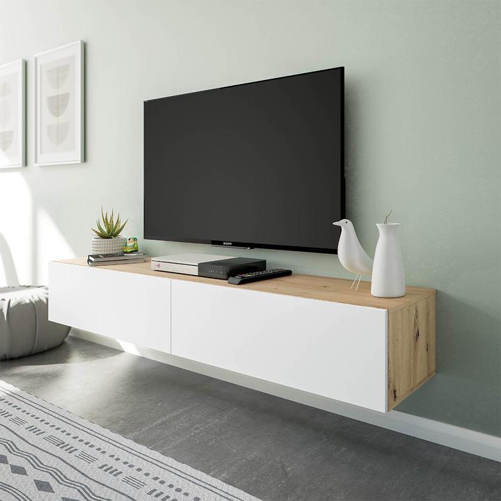 Immagine prodotto CaliCosy Mobile TV sospeso 2 abbattibili e 2 ripiani - L180 cm - Kaway