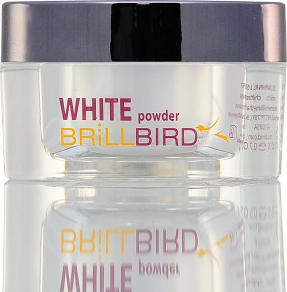 BrillBird Weisse Acryl Pulver 30 ml (Schneeweiss)