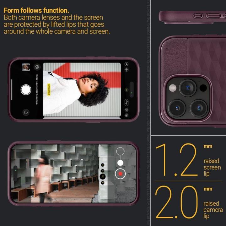 Produktbild Caseology Parallax MAG iPhone 15 Pro 6.1" Magsafe Burgundowy/Burgundy ACS06751 (Apple iPhone 15 Pro)