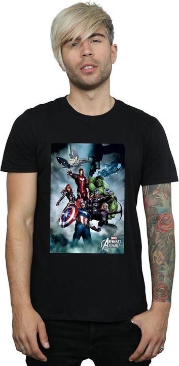Produktbild Avengers Assemble Team Montage TShirt (S)