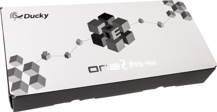 Image du produit Ducky One 2 Pro Mini Clavier de jeu, RGB LED - Cherry Silent Red (US) (US, Filaire)