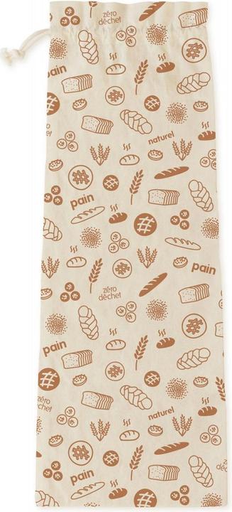 Pebbly Brotbeutel aus Bio-Baumwolle braun, 65x20 cm