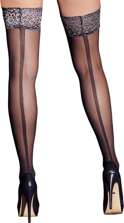 Produktbild Cottelli Collection Strümpfe mit Silbermuster (S)