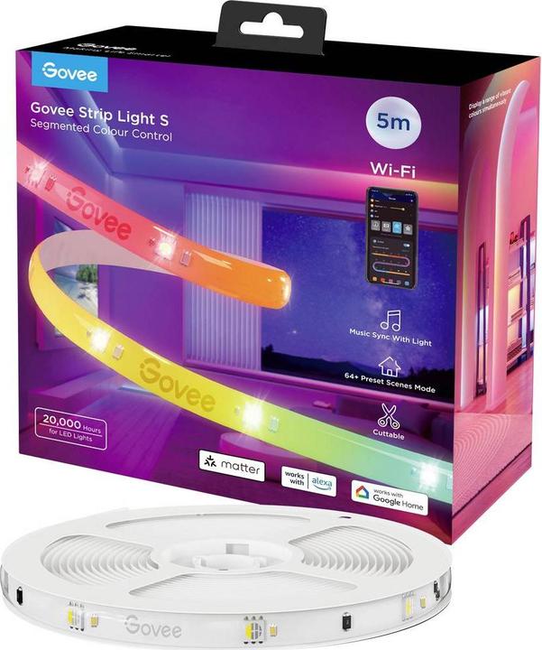 Govee Stripe Light S (Mehrfarbig, 500 cm, Indoor)