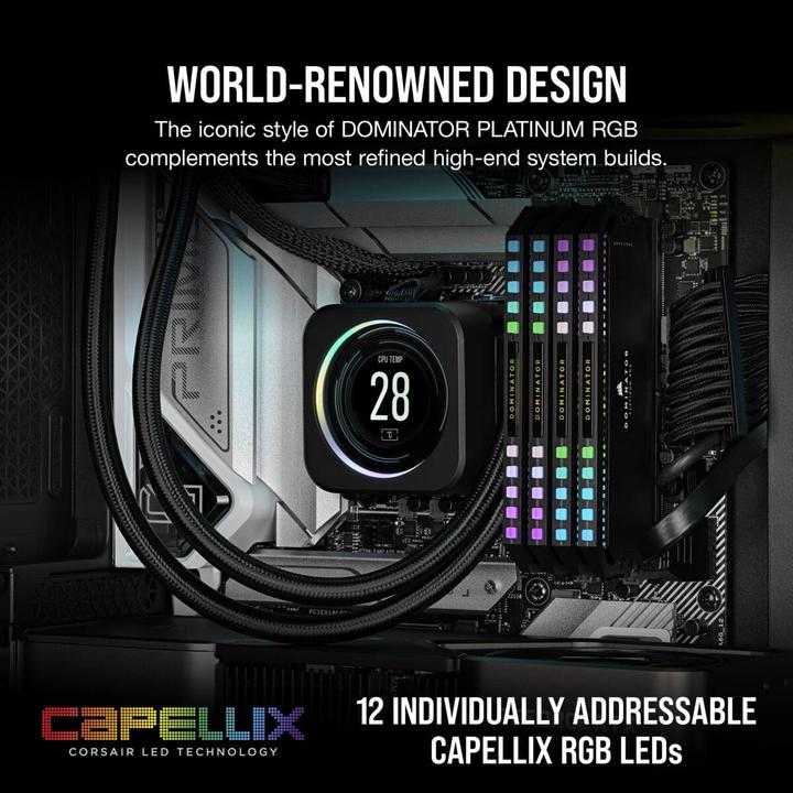 Produktbild Corsair Dominator Platinum RGB (2 x 16GB, 6000 MHz, DDR5-RAM, DIMM)