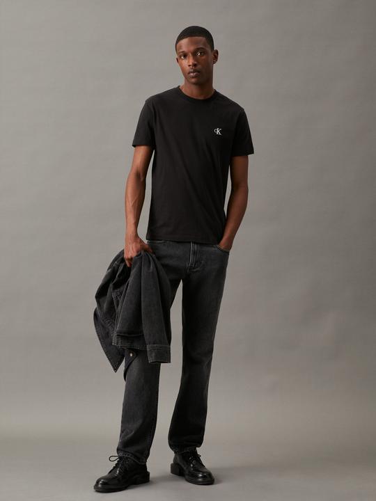 Produktbild Calvin Klein Jeans Jeans Herren T-Shirt Kurzarm Ck Essential Slim Fit, Schwarz (Ck Black), XL (XL)