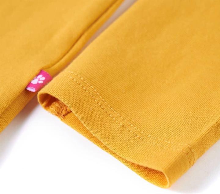 Image du produit VidaXL T-shirt manches longues enfant Ocre 128,Matière : 95% coton. 5 (128)