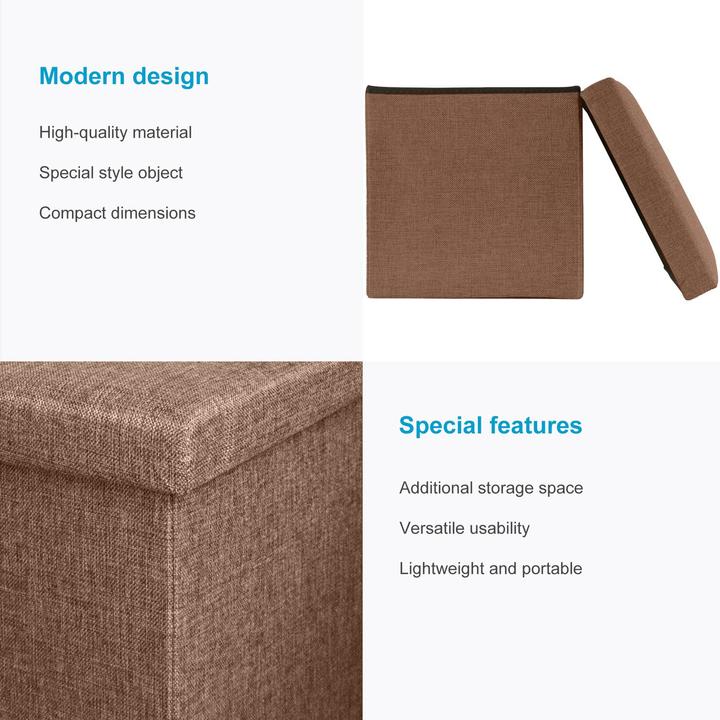 Produktbild Intirilife Sitzwürfel BERNSTEIN BRAUN