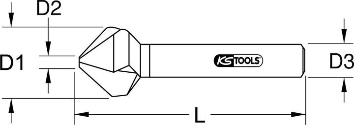Produktbild KS Tools HSS Co Kegel- und Entgratsenker (12.5 Millimeter)