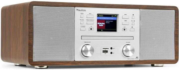 Image du produit Audizio DAB+ Radio Avola Silber, Radio Tuner: FM, DAB+ (DAB+ DAB, FM, Bluetooth, WiFi)