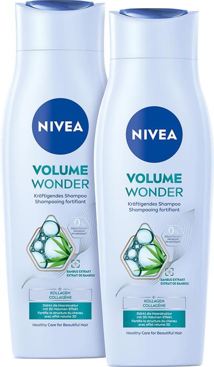 Produktbild NIVEA Volume & Strength pH-Optimal Shampoo DUO (500 ml, Flüssiges Shampoo)