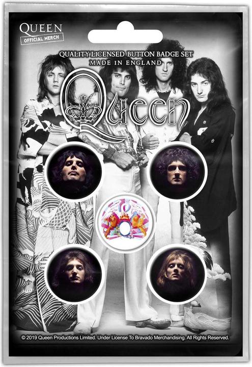 Queen Gesichter Abzeichen Set (5er Pack)