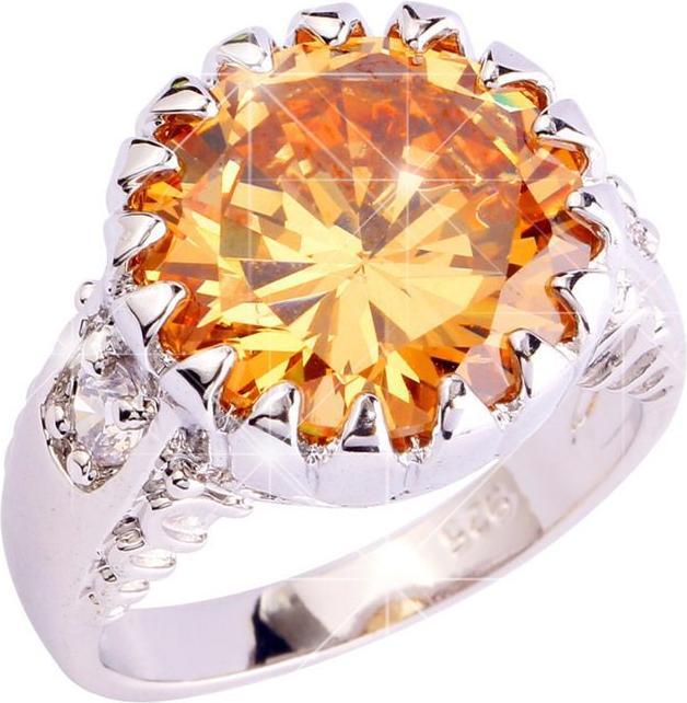 Produktbild Hermex versilberter Ring mit Morganite - Gr. 60 / Size 9 (60)