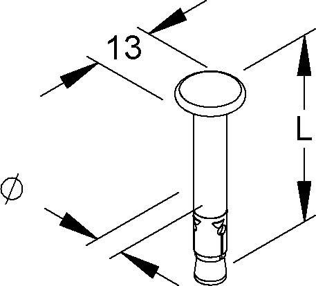 Immagine prodotto Niedax Chiodo di ancoraggio (1 pz.)