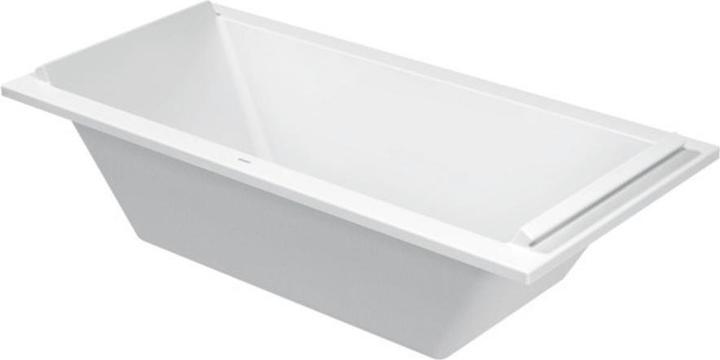 Actual product image Duravit Rectangular bathtub STARCK 2 back slopes 1900x900mm white (316 l, 190 cm, 90 cm)