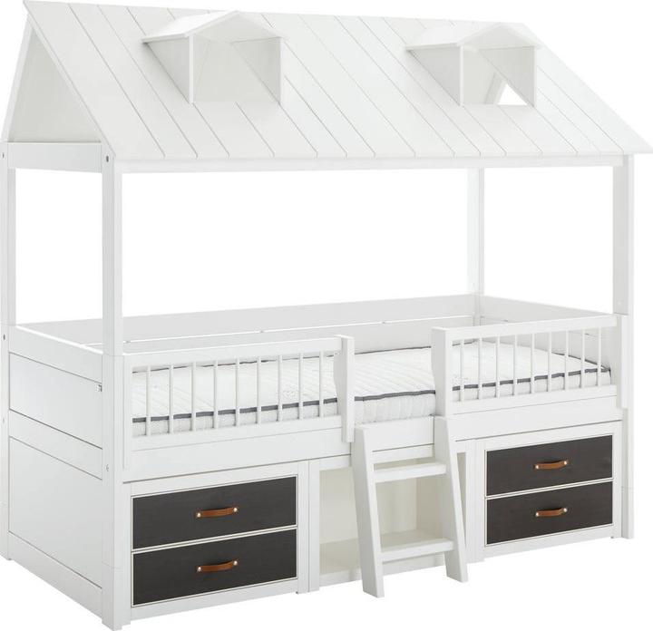 Produktbild Lifetime Kidsrooms Beachhouse Cabin Bed mit DeLuxe Lattenrost (90 x 200 cm)
