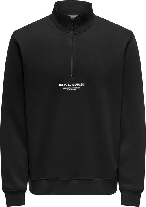 Only & Sons Onscurated Reg Half Zip Sweat Noos