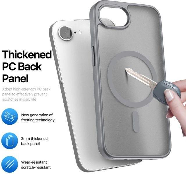Image du produit Dux Ducis iPhone SE (2025) Compatible with MagSafe Case - Grey (Apple iPhone 16e)