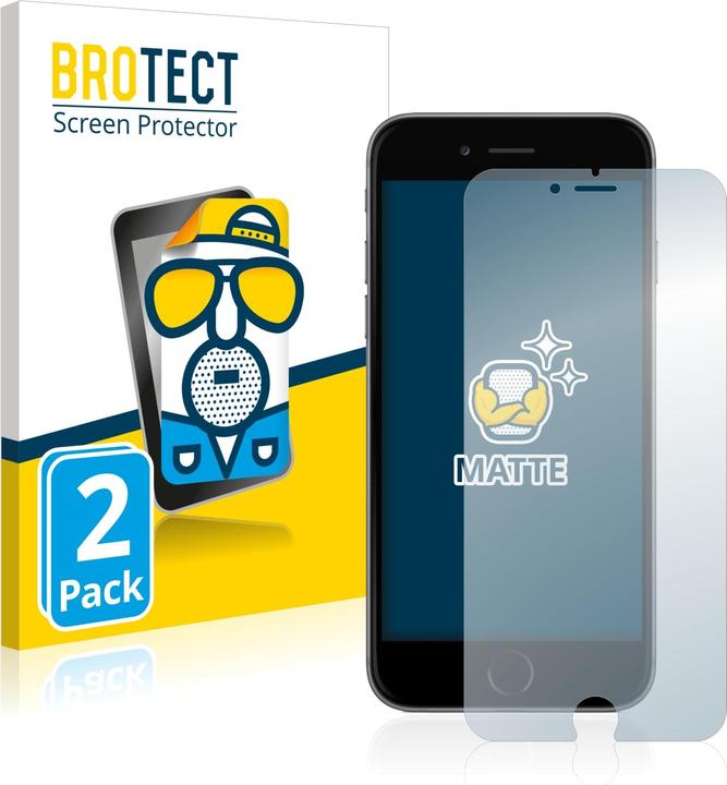 Actual product image BROTECT Anti-glare screen protector matt (2 Piece, Apple iPhone 6 Plus)