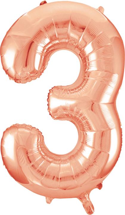 Image du produit Unique Party 86cm de roses d'or numéro de film ballon