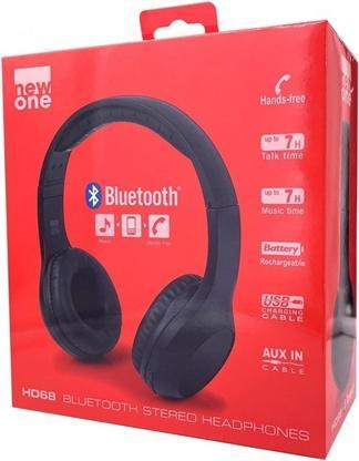 Immagine prodotto New One Cuffie Bluetooth HD 68, nero (Senza fili)