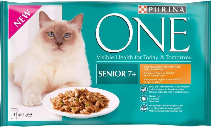 Produktbild Purina ONE Senior 7+ (Senior, 4 Stk., 340 g)