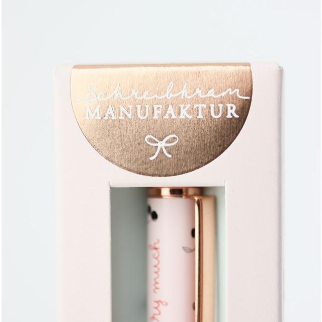 Image du produit Stylo bille Premium - I like you cherry much - de Schreibkram Manufaktur (Or rose, 1 x)