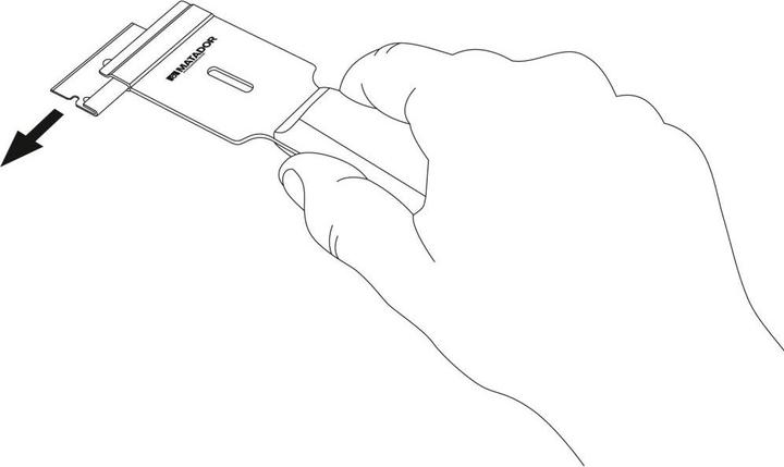 Actual product image Matador Glass scraper 120 x 40 mm