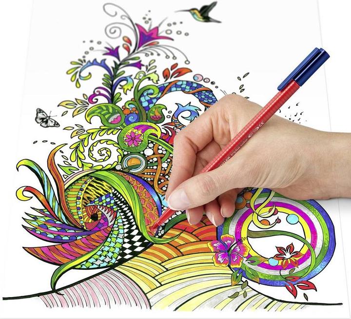 Image du produit Staedtler Triplus Color 323 Crayon-feutre Fin Multicolore 40 pièce(s) (Multicolore, 40 x)