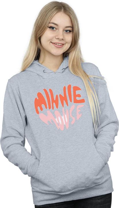 Actual product image Disney Womens/Ladies Minnie Mouse Heart Shaped Hoodie (L)