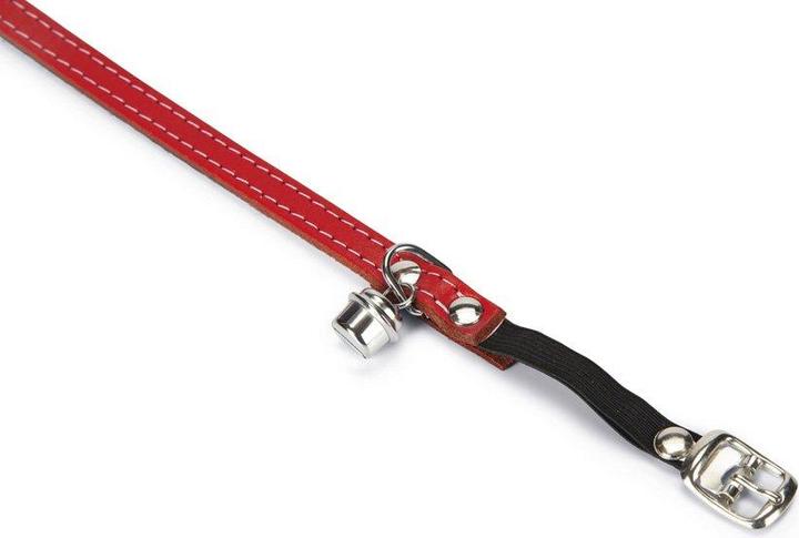 Produktbild Beeztees Bz Halsband Leder M Glocke Rot (Katze)