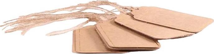 Image du produit Apac Étiquettes de valises en carton gaufré (pack de 10) (Cadenas + étiquette pour bagage)