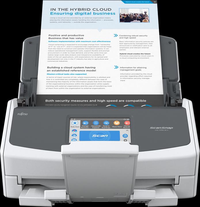 Actual product image Fujitsu ScanSnap iX1500