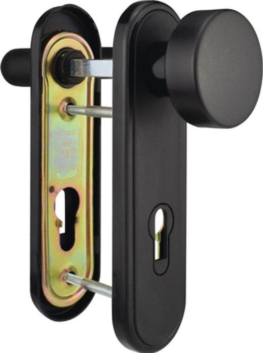 Bever Fire protection set 81PR plastic bw for door thickness 40-57 mm PZ rounded DIN left / right (Door handle)