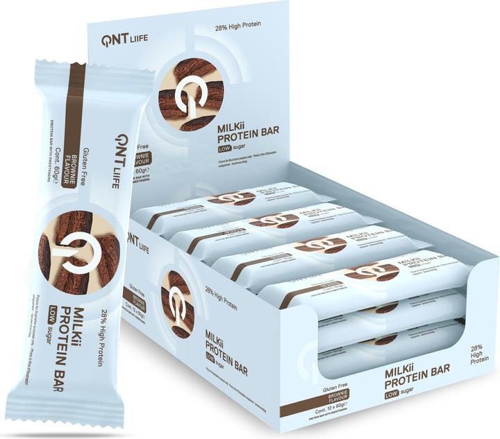 Immagine prodotto QNT Barretta proteica Milkii 12x60g (Brownie, 12 pz., 720 g)