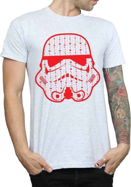 Produktbild Star Wars Christmas Stormtrooper Helmet TShirt (M)
