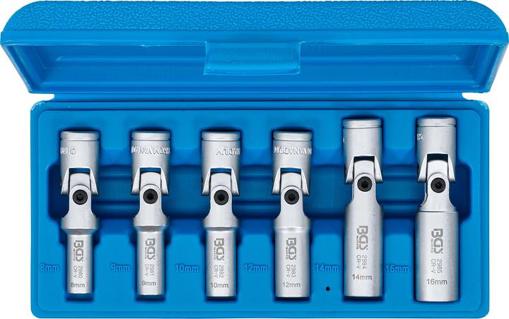 Immagine prodotto BGS Set di chiavi universali per candelette, esagono attacco quadro 10 mm (3/8") SW 8...