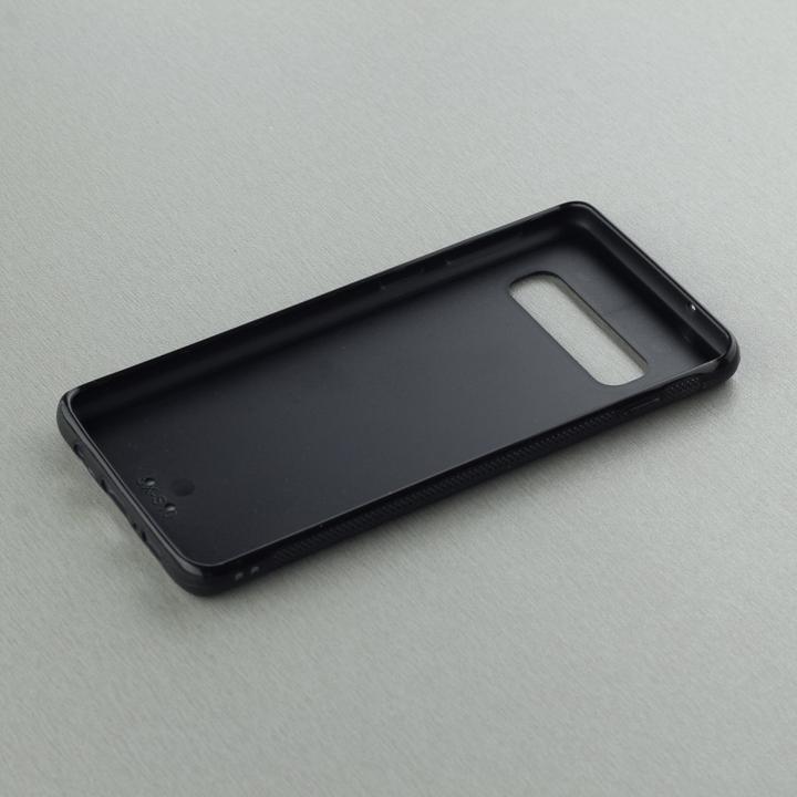 Actual product image PhoneLook Cover silicone black Halloween 2023 rose and skeleton (Samsung Galaxy S10+)