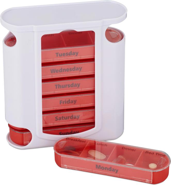Image du produit Relaxdays Pilulier 7 jours 4 compartiments