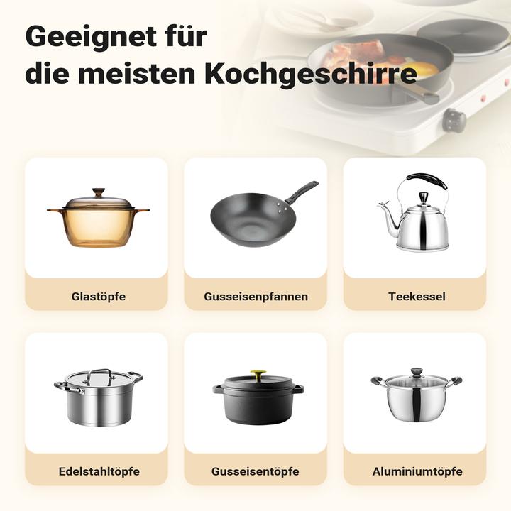 Actual product image Wiltec Doppelkochplatte