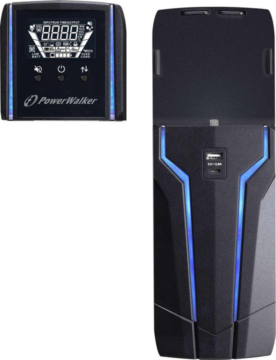 Produktbild Powerwalker Bluewalker USV VI 1000 GXB IEC UK 600W Line-Int (1000 VA, 600 W, Line-Interaktiv USV)