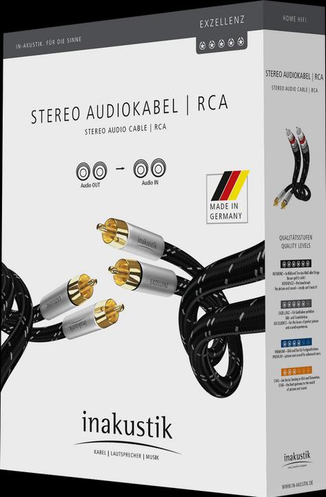 Actual product image Inakustik Excellence stereo (0.75 m, Cinch)