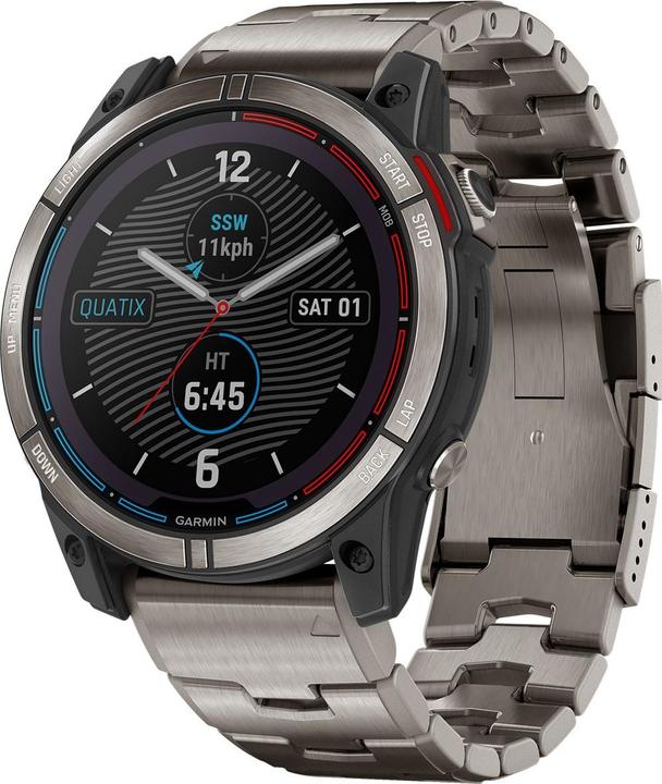 Produktbild Garmin quatix 7X Sapphire Solar Titan« GPS Marine Smartwatch (51 mm)