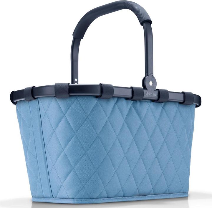 reisenthel carrybag frame rhombus blue – Stabiler Einkaufskorb mit viel Stauraum und praktischer Inn