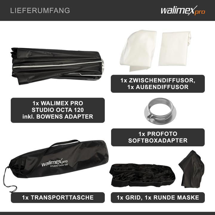 Actual product image Walimex pro Studio Octa 120 Profoto (Soft boxes, 120 cm)